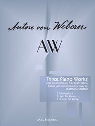 Three Piano Works, Op. Posthumous piano sheet music cover